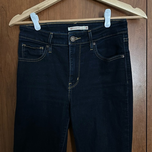 Levi’s 721 dark denim jeans - Picture 1 of 8